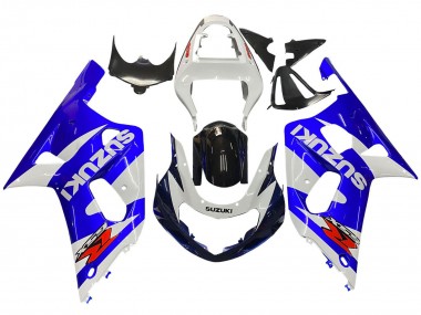 Best 2001-2003 Suzuki GSXR 600 / GSXR 750 Motorcycle Fairing - White Blue Glossy Black Red UK