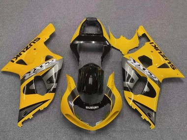 Best 2001-2003 Suzuki GSXR 600 / GSXR 750 Motorcycle Fairing - Yellow Grey Glossy Black UK