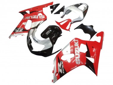 Best 2001-2003 Suzuki GSXR 600 / GSXR 750 Motorcycle Fairing - Red White Glossy Black UK