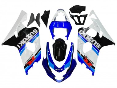 Best 2004-2005 Suzuki GSXR 600 / GSXR 750 Motorcycle Fairing - White Blue Black Red UK