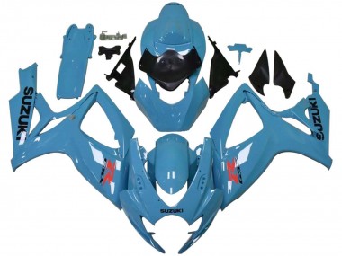 Best 2006-2007 Suzuki GSXR 600 / GSXR 750 Motorcycle Fairings - Light Blue Black Red UK