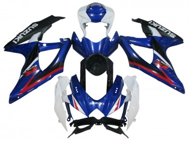 Best 2006-2007 Suzuki GSXR 600 / GSXR 750 Motorcycle Fairings - White Blue Red Black UK