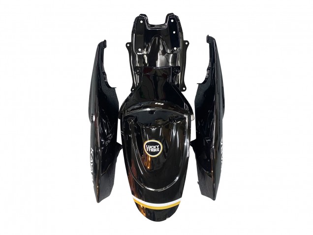 2006-2007 Suzuki GSXR 600 / GSXR 750 Motorcycle Fairings - Glossy Black White Motul Lucky Strike UK