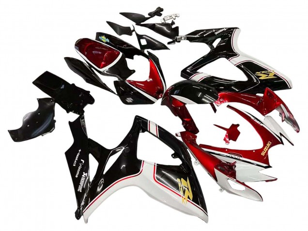 2006-2007 Suzuki GSXR 600 / GSXR 750 Motorcycle Fairings - Red White Black Yellow UK
