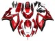 2006-2007 Suzuki GSXR 600 / GSXR 750 Motorcycle Fairings - Red Black UK