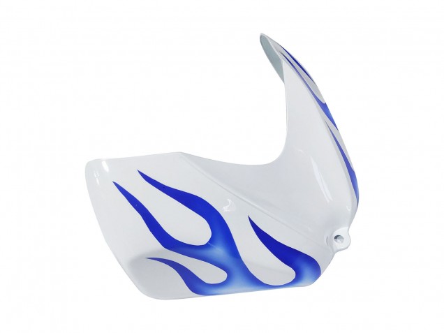 2006-2007 Suzuki GSXR 600 / GSXR 750 Motorcycle Fairings - White Blue Flame UK