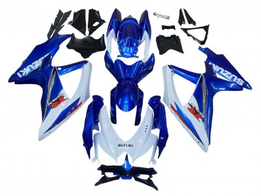 Best 2008-2010 Suzuki GSXR 600 / GSXR 750 Motorcycle Fairing Kits - Blue White Red UK
