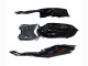 2008-2010 Suzuki GSXR 600 / GSXR 750 Motorcycle Fairings - Glossy Black Orange Flame UK