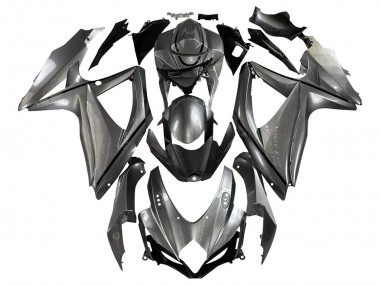 Best 2008-2010 Suzuki GSXR 600 / GSXR 750 Motorcycle Fairings - Matte Grey Black UK
