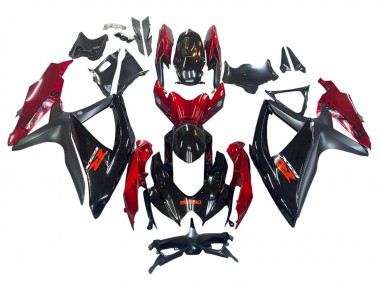 Best 2008-2010 Suzuki GSXR 600 / GSXR 750 Motorcycle Fairing - Red Glossy Black UK