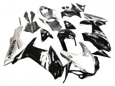 Best 2011-2024 Suzuki GSXR 600 / GSXR 750 Motorcycle Fairing - Glossy Black Silver UK