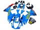 2011-2024 Suzuki GSXR 600 / GSXR 750 Motorcycle Fairings - Blue Gold Red Black Rizla UK
