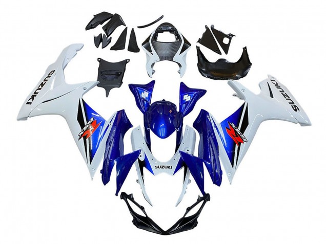 2011-2024 Suzuki GSXR 600 / GSXR 750 Motorcycle Fairing - White Blue Red UK
