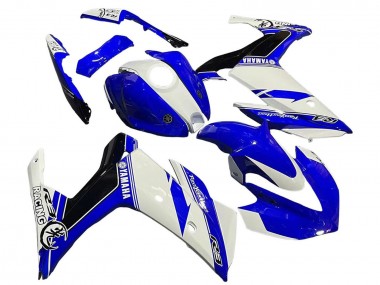 Best 2015-2018 Yamaha YZF R3/R25 Motorcycle Fairings - White Blue Black Racing UK