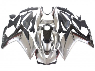 Best 2015-2018 Yamaha YZF R3/R25 Motorcycle Fairings - Silver Black UK