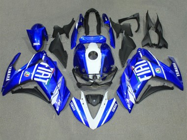 Best 2015-2018 Yamaha YZF R3/R25 Motorcycle Fairings - Blue White Fiat UK