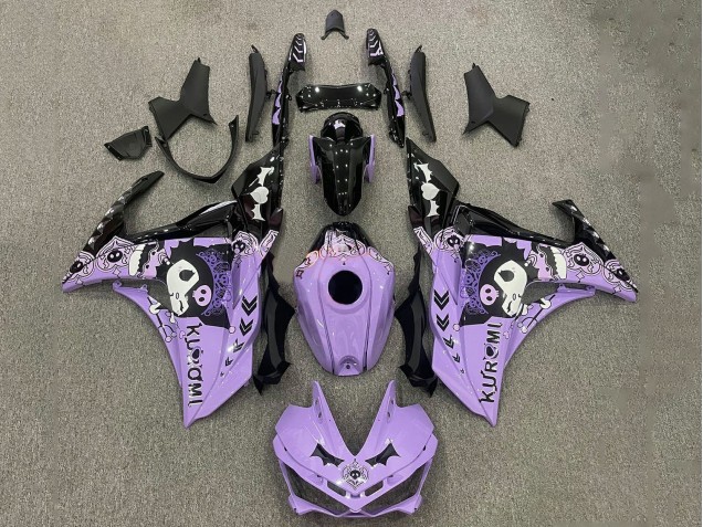 2015-2018 Yamaha YZF R3/R25 Motorcycle Fairings - Purple White Black UK