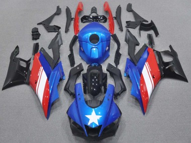 Best 2015-2018 Yamaha YZF R3/R25 Motorcycle Fairings - Blue White Red Black UK