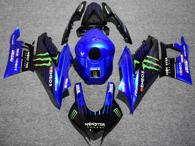 2022-2024 Yamaha YZF R3/R25 Motorcycle Fairings - Blue Green Black Monster ENEOS Yamalube UK
