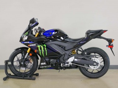 Best 2022-2024 Yamaha YZF R3/R25 Motorcycle Fairings - Blue Green Black Monster Yamalube ENEOS UK