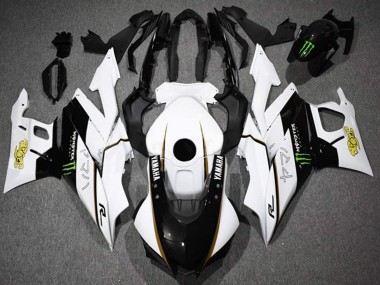 Best 2022-2024 Yamaha YZF R3/R25 Motorcycle Fairings - White Black Green Monster UK