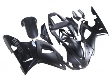 Best 1998-1999 Yamaha YZF 1000 R1 Motorcycle Fairings - Matte Black Glossy Black UK