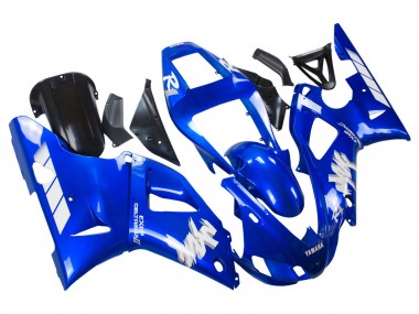 Best 1998-1999 Yamaha YZF 1000 R1 Motorcycle Fairings - Blue White UK
