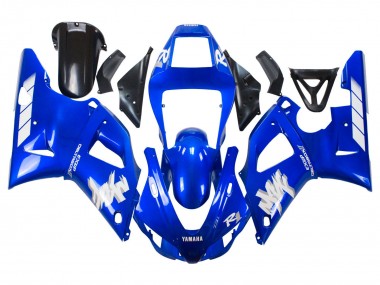 Best 1998-1999 Yamaha YZF 1000 R1 Motorcycle Fairings - Blue White UK