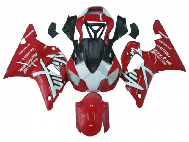1998-1999 Yamaha YZF 1000 R1 Motorcycle Fairings - Red White Black Dunlop UK