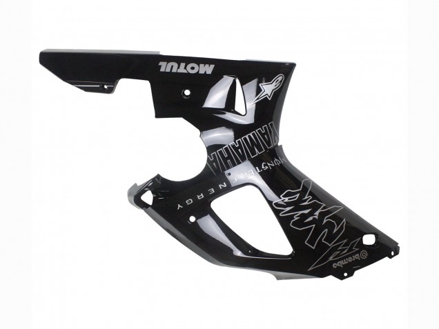 2000-2001 Yamaha YZF 1000 R1 Motorcycle Fairings - Glossy Black White Monster Motul UK