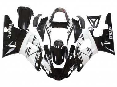 Best 2000-2001 Yamaha YZF 1000 R1 Motorcycle Fairings - White Black UK