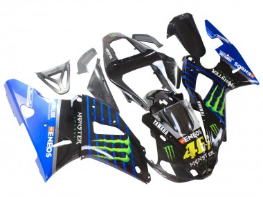 Best 2000-2001 Yamaha YZF 1000 R1 Motorcycle Fairings - Blue Black Green Monster Yamalube ENEOS 46 UK
