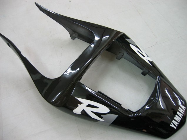 2000-2001 Yamaha YZF 1000 R1 Motorcycle Fairings - Glossy Black White Decal UK