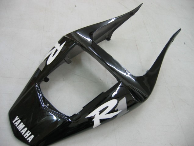 2000-2001 Yamaha YZF 1000 R1 Motorcycle Fairings - Glossy Black White Decal UK