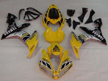 Best 2004-2006 Yamaha YZF 1000 R1 Motorcycle Fairings - Yellow White Glossy Black UK