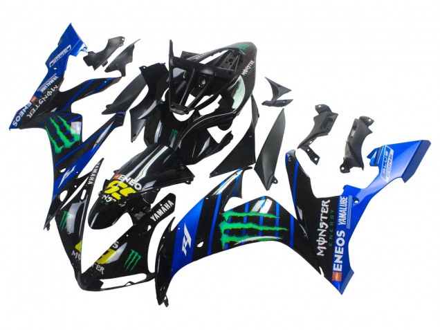 2004-2006 Yamaha YZF 1000 R1 Motorcycle Fairings - Blue Black Yellow Green Monster Yamalube ENEOS 69 UK
