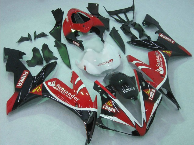 2004-2006 Yamaha YZF 1000 R1 Motorcycle Fairings - Red White Black Green Volvo Jika Fimer Santander UK