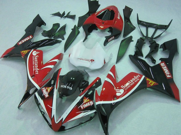 2004-2006 Yamaha YZF 1000 R1 Motorcycle Fairings - Red White Black Green Volvo Jika Fimer Santander UK