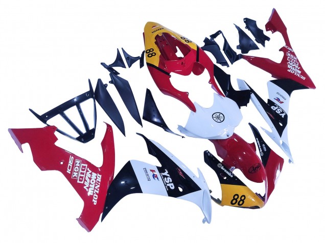 2004-2006 Yamaha YZF 1000 R1 Motorcycle Fairings - Yellow Red White Black YSP 88 UK