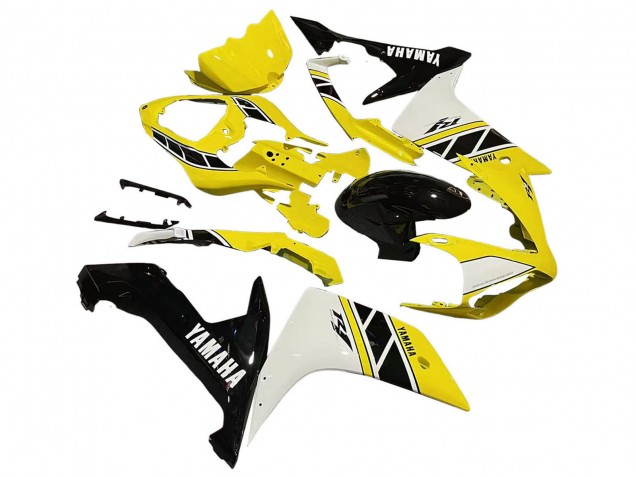 2007-2008 Yamaha YZF 1000 R1 Motorcycle Fairing - Yellow White Black UK