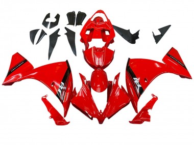 Best 2012-2014 Yamaha YZF 1000 R1 Motorcycle Fairing - Red Glossy Black UK