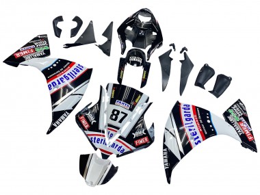 Best 2012-2014 Yamaha YZF 1000 R1 Motorcycle Fairings - Glossy Black White Red Fimer Yamalube Sterilgarda 87 UK