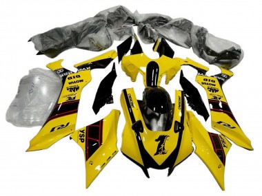Best 2020-2025 Yamaha YZF 1000 R1 Motorcycle Fairings - Yellow Glossy Black YSP Motul UK