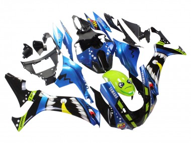 Best 2020-2025 Yamaha YZF 1000 R1 Motorcycle Fairings - Blue Green Black Shark UK