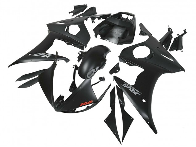 2006-2009 Yamaha YZF R6S Motorcycle Fairings - Matte Black UK