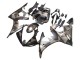 2006-2009 Yamaha YZF R6S Motorcycle Fairings - Grey Matte Black Geometric UK