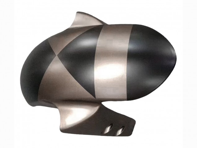 2006-2009 Yamaha YZF R6S Motorcycle Fairings - Grey Matte Black Geometric UK