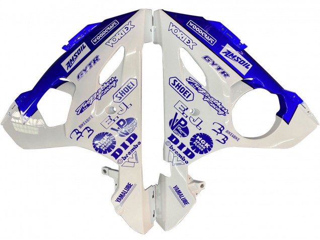 2006-2009 Yamaha YZF R6S Motorcycle Fairings - White Blue GYTR UK