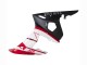 2006-2009 Yamaha YZF R6S Motorcycle Fairings - Red White Matte Black UK