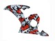 2003-2004 Yamaha YZF R6 Motorcycle Fairings - Black Red Grey Camouflage UK